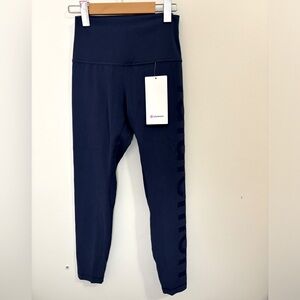 🦋 Lululemon Align High-Rise Pant 25" *Graphic* Color: Night Sea Size 6 🦋
